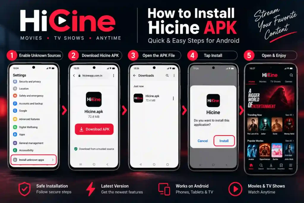 How to install Hicine APK on Android